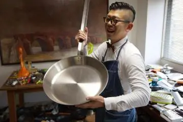 Stainless steel cookware at Iida Store