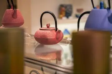 Traditional Japanese tea pots