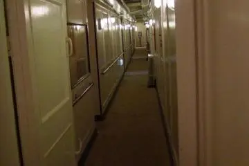Below deck, take a look at rooms where staff stayed.