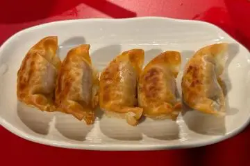 Crispy hitokuchi one-bite gyoza