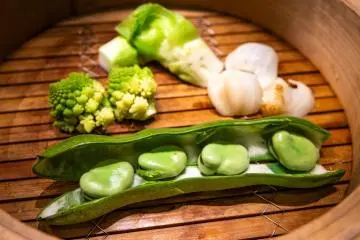 Have your select veggies steamed or grilled at IMURI