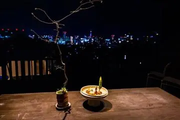 An exclusive outdoor table at IMURI