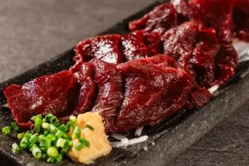 Basashi (served at Kamenoi Hotel Aso)