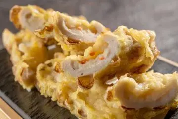 Chikuwa potato salad (served at Kamenoi Hotel Aso)