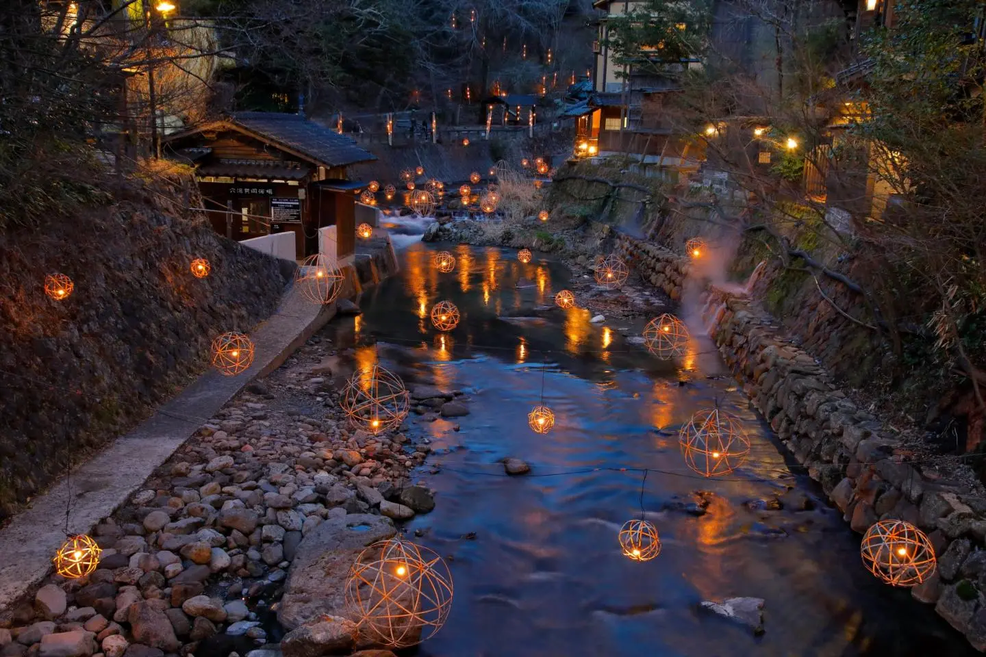 Winter illumination at Kurokawa Onsen