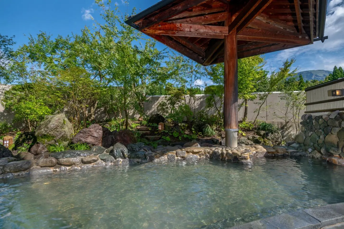 Japanese-style open-air bath