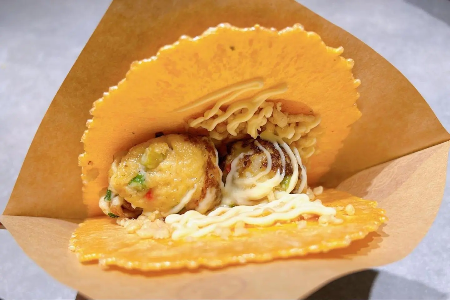 Takoyaki senbei (rice crackers)