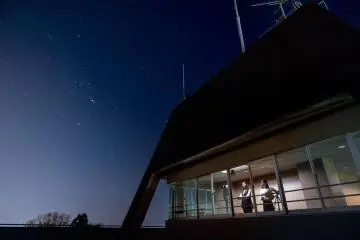 Night view from the hotel’s observatory 
