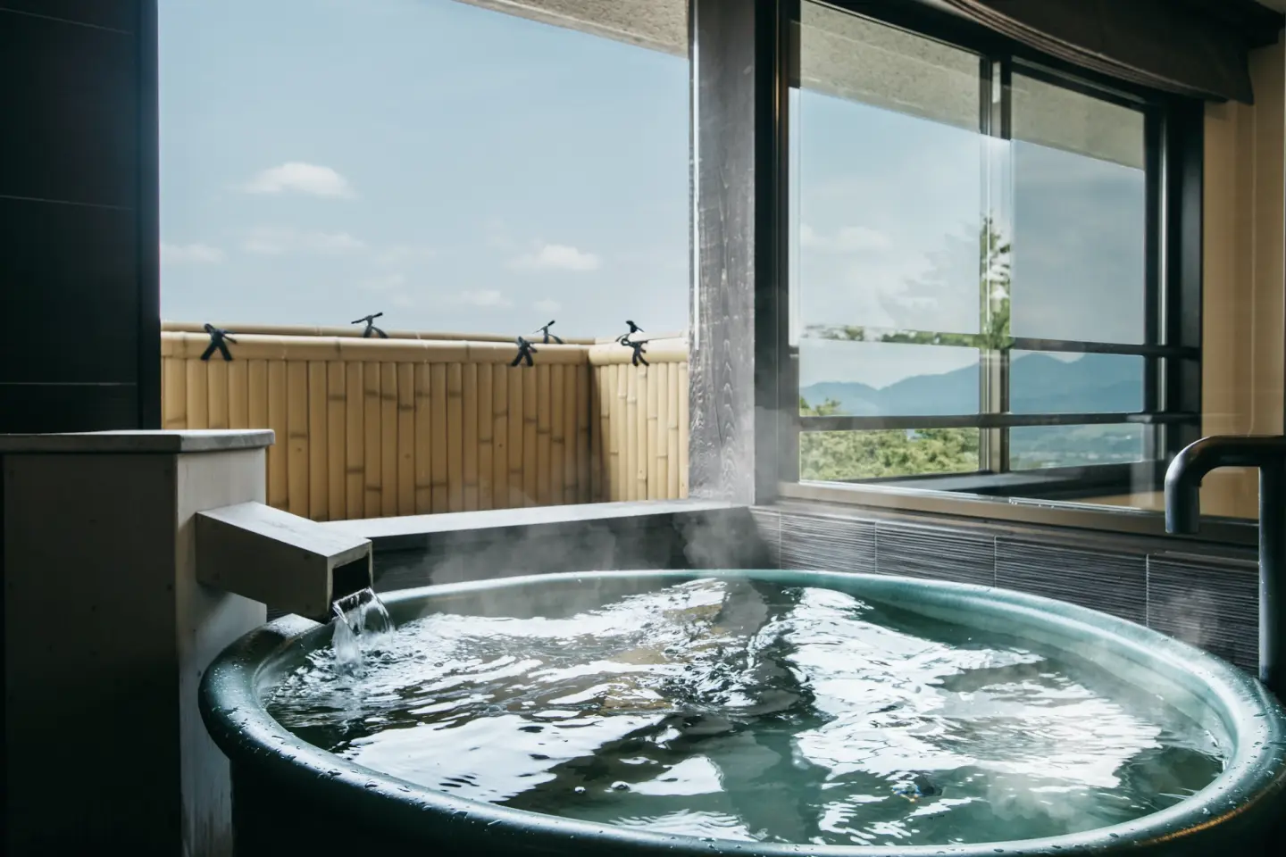 Japanese-Western Room with open-air bath