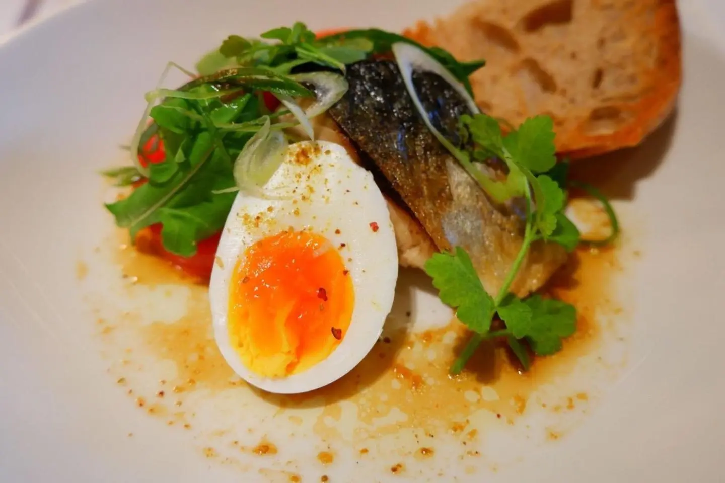 Grilled mackerel bowl