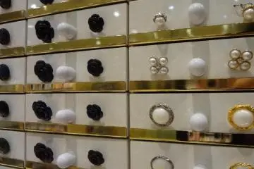 On the 5th floor, Yuzawa-ya has a variety of clothes, buttons, and ribbons. I don’t sew much myself, but I enjoy looking at buttons and ribbons, thinking of ways to decorate or accent my pouch, bags or hair accessories.