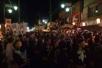 In the center of Kusatsu, all omikoshis meet
