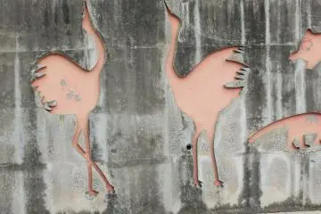 Wall, near the zoo