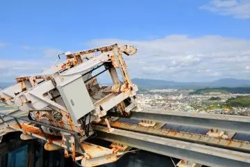 This strange contraption sits along the top edge of the tower.