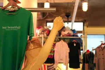 <p>Clothes are at liberty to try on</p>