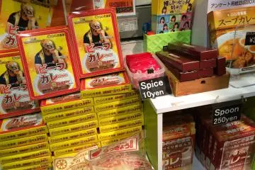 Pre-made curry in vacuum-sealed bags that can be reheated in boiling water