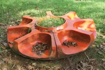 <p>This playground equipment doesn't appear to be very merry and likely wouldn't be too fun to go around in</p>