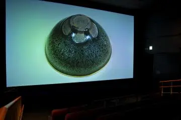 Theater 4000: This is the name of the screening room where high resolution digital images are&nbsp;displayed. 2 films are shown here:&nbsp;"Silk Road, Buddha in Dunhuang" and "Marine Shosoin, Okinoshima".