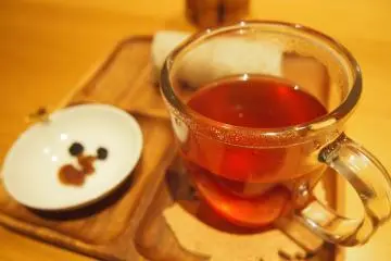 Grape leaf tea was served after the therapy session, together with raisins.