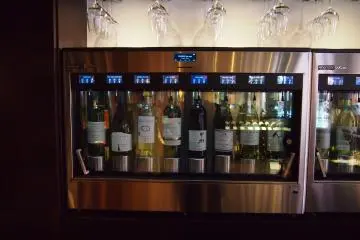 A wide selection of regional wines are available.