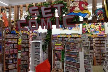 <p>There's also a huge area of manga boxed sets</p>