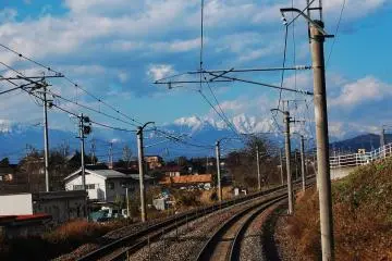 Japan Alpine during the way to Matsumoto