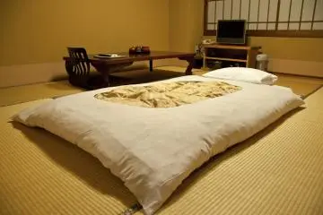<p>ฟูกปูบนเสื่อทาทามิตอนกลางคืน</p>