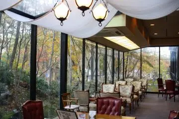 Relax at the tea lounge
