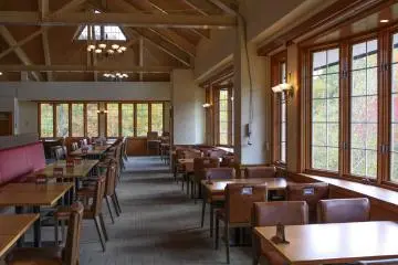 Spacious dining area
