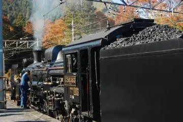 The locomotive have its park and get prepared for the next departure