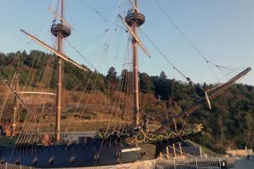 The Sant Juan Bautista rests proudly in its own personal port.