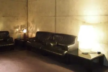 Bare concrete; minimalist yet sophisticated.