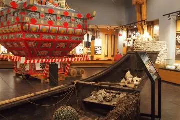 A Shiretoko-Neputa float used during summer festivals in July.