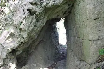 Crouch down to get through this part