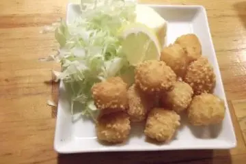 <p>My fried cheeseballs</p>