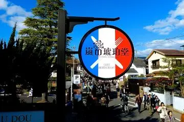 <p>Sign of the Kohaku-do restaurant</p>