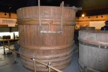 <p>Huge barrels made&nbsp;of cedar</p>