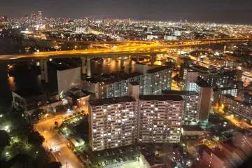City skyline from Ferris Wheel