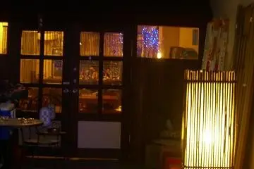 the entrance with a mood