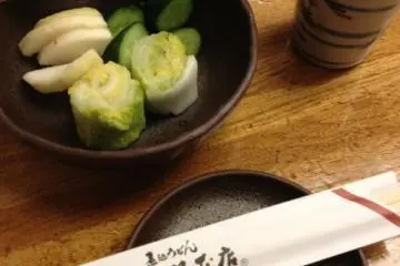 Pickles and rice, Yamamotoya.
