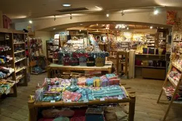 <p>"Churasan" shop stocking a wide range&nbsp;of accessories, sandals and clothing suitable for a beach resort. This is just an example of the&nbsp;shops you&nbsp;can find here.</p>