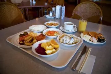 <p>Impressive buffet style breakfast at the seaside restaurant "Tancha&nbsp;Bay"</p>