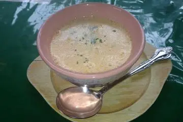 <p>Today's Soup during my recent visit was potato cream tomato soup</p>