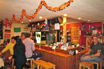 <p>The bar is all ready for Halloween</p>
