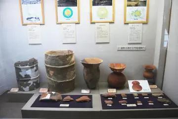 <p>Earthenware from the&nbsp;Kofun period</p>