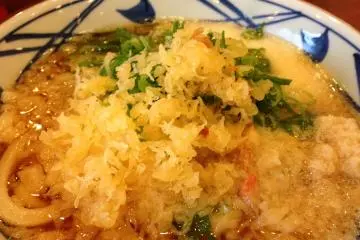 <p>Top off your udon with radish or other compliments</p>