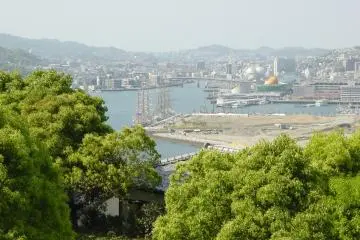The view of the port of Nagasaki from Former Glover Residence