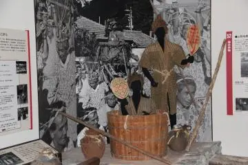 <p>There's just a little bit of everything in the Oku Yanbaru no Sato exhibition hall, to include depictions of traditional attire</p>