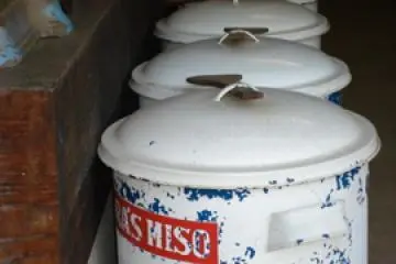 Miso containers inside one of the stores