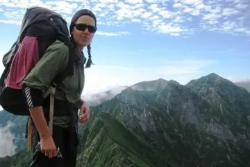 On top of the world&nbsp;in the Japanese Alps.